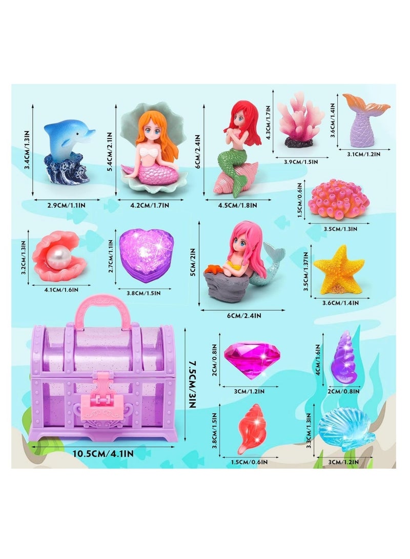 DAILYCHIC 18Pcs Mermaid Diving Pool Toys,Swimming Toys for Kids,Sinking Set Underwater Dive Gifts with Storage Box,Suitable for Swimming, Seaside, Diving, Outdoor Activities - Image 3