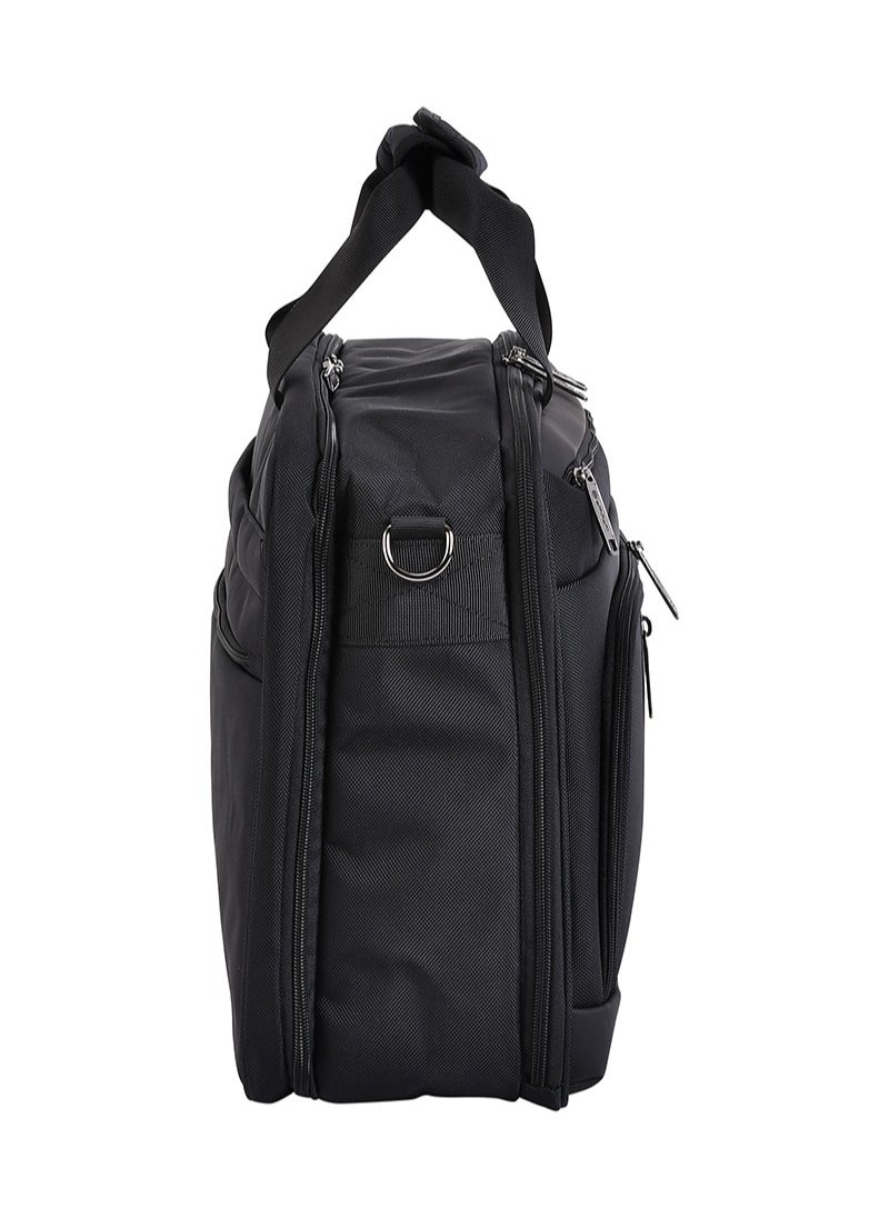 eminent Premium 17 inch Shoulder Laptop Bag Polyester Light Weight 180° Opening Business Laptop Case for Men Women on Travel Business V368B Black  - Image 5