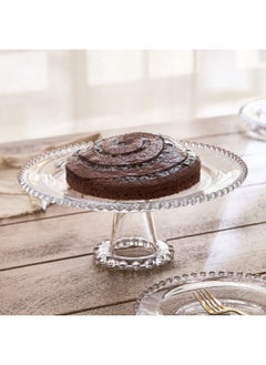 Home Box Merriam Beaded Cake Stand with Pedestal 30.5 x 11.5 x 30.5 cm  - Image 1