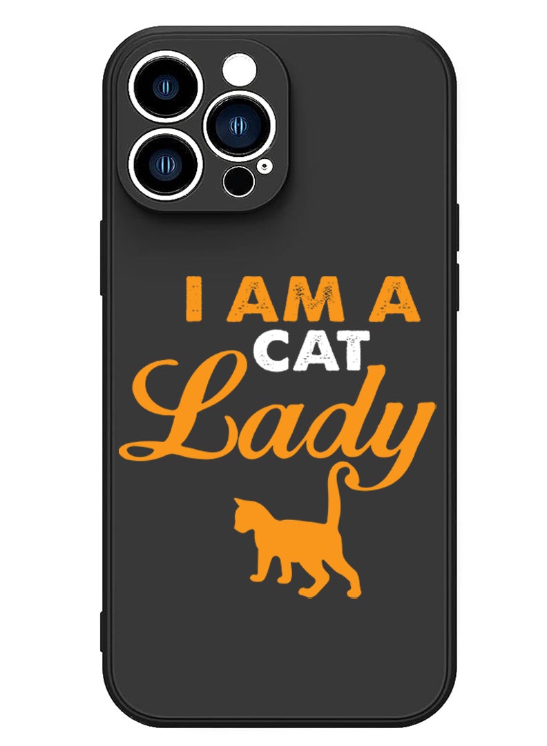 Protective Slim Fit Case Liquid Silicone Cover with Full Body Protection Anti-Scratch Shockproof Case For iPhone 13 Pro Black  - I am a gentlesaurus copy
