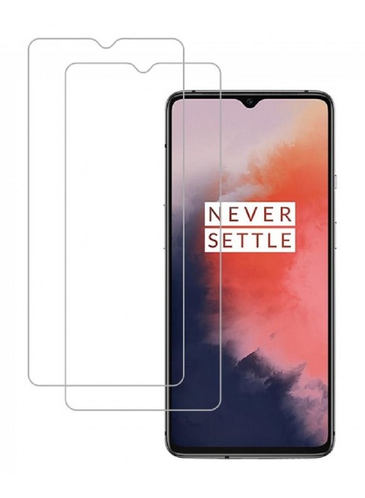 OnePlus 7T Screen Protector 2-Pack Transparent HD Tempered Glass Clear (6.55 inch) - Image 2