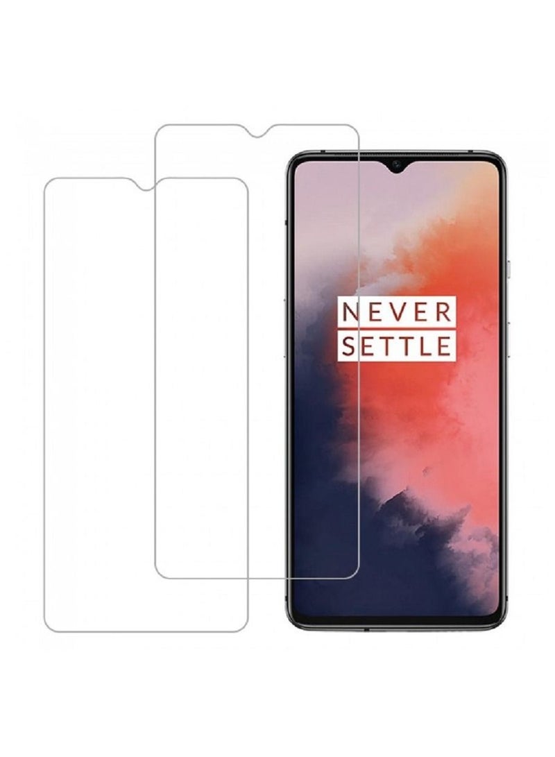OnePlus 7T Screen Protector 2-Pack Transparent HD Tempered Glass Clear (6.55 inch) - Image 1
