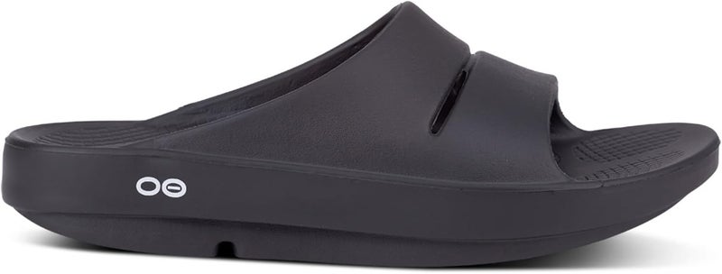 OOFOS Unisex OOahh Post Exercise Active Sport Recovery Slide Sandal - Black - Image 4