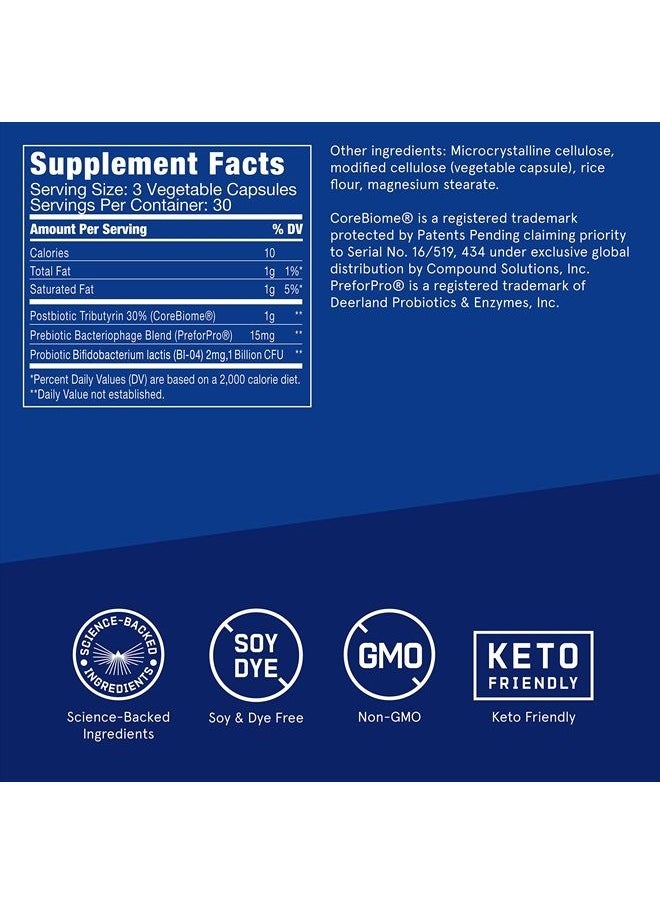 Bulletproof - Express 3-in-1 Probiotic, 90 Count, Supplement for Fast and Sustained Gut Health - Image 1
