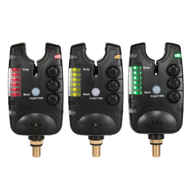 Bite Alarm: Black, Adjustable Tone Volume Sensitivity, LED Sound Alert - Anti-Fall Warning Beep, Fishing Alarm for Night Carp Fishing - Image 2