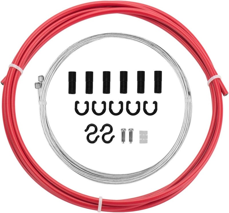 CNC Bicycle Shifter Cable and Housing for Road/Mountain Bike/MTB, Black/Blue/Green/Orange/Red/White - Image 2