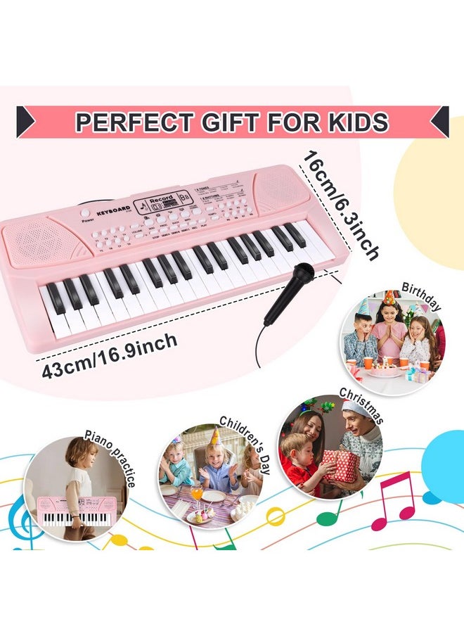 Upgraded 37 Key Kids Piano Keyboard With Microphone Music Toys For 3 4 5 6 Year Old Girls Gifts, Pink - pzsku/ZCA406D3C2918EC943FBCZ/45/_/1732773976/c3674a8f-67c1-4afe-bfb3-b2087640e49f