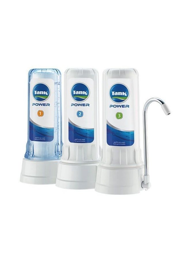 Tank 3-Stage Water Filter with X2 Power Cartridges and MicroShield Technology - Image 1