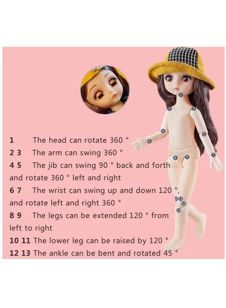 XiuWoo Clothes Changing Girl's Toy Doll Fashion Models Beauty Princess Baby Lovely Dolls Perfect Birthday Gifts - Image 4