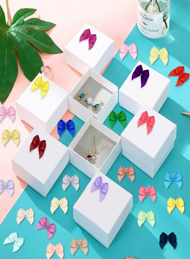 JUNEBRUSHS Mini Ribbon Bows,180 Pcs Multicolor Small Bows for Crafts Tiny Bowknot DIY Sewing Gifts Wrapping Card Making Hair Accessories Ornament Party Decorations - Image 5