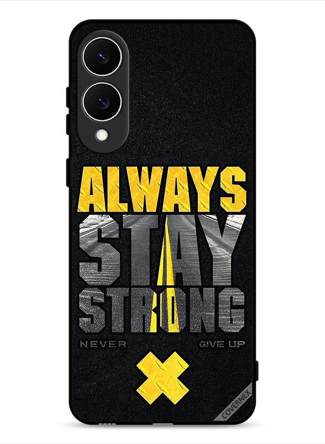 Covernex Samsung Galaxy S25 Edge Protective Case Cover Always Stay Strong Never Give Up - Image 1