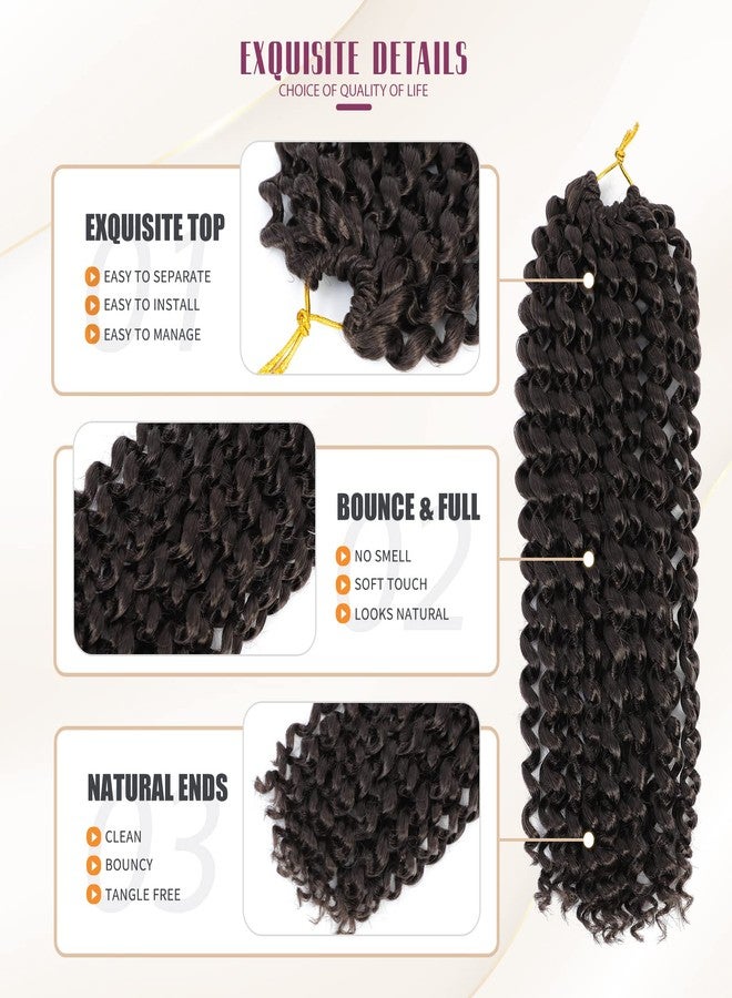Dansama 6 Packs Passion Twist Hair Water Wave Braiding Hair for Butterfly Style Crochet Braids Bohemian Hair Extensions (12inch, #4, Economy Pack) - Image 4