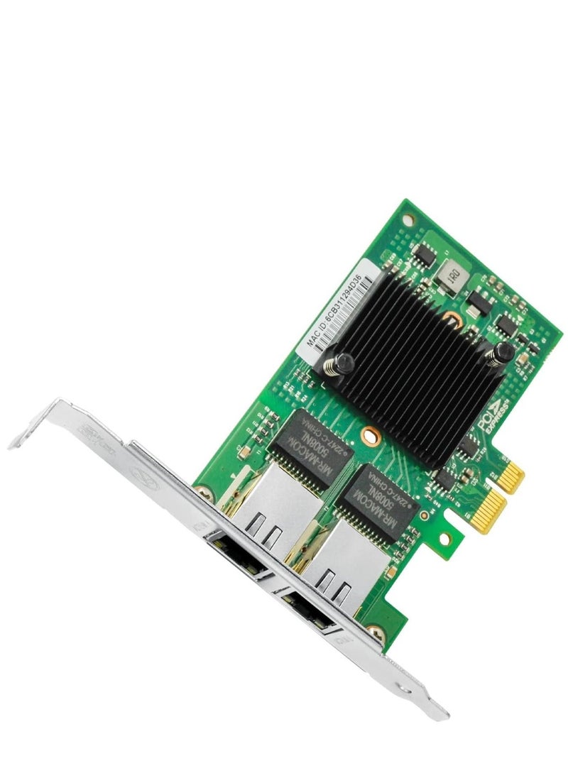 KASTWAVE - gigabit network card with intel i350 chip dual rj45 port pci express 2 1 x4 ethernet card with low profile for windows windows server linux compare to intel i350 t2 nic - Image 1