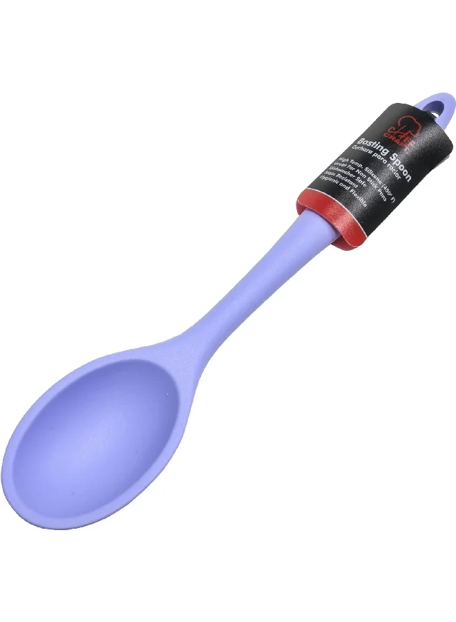 Chef Craft Premium Silicone Stain Resistant Basting Spoon Pastel Blue 11inch 13930
