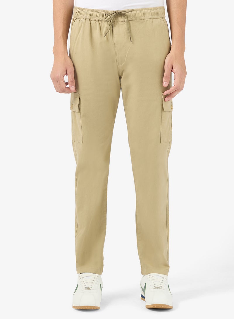 سفنتي فايف بنطلون كارجو بقصة ضيقة فاخرة - Image 1