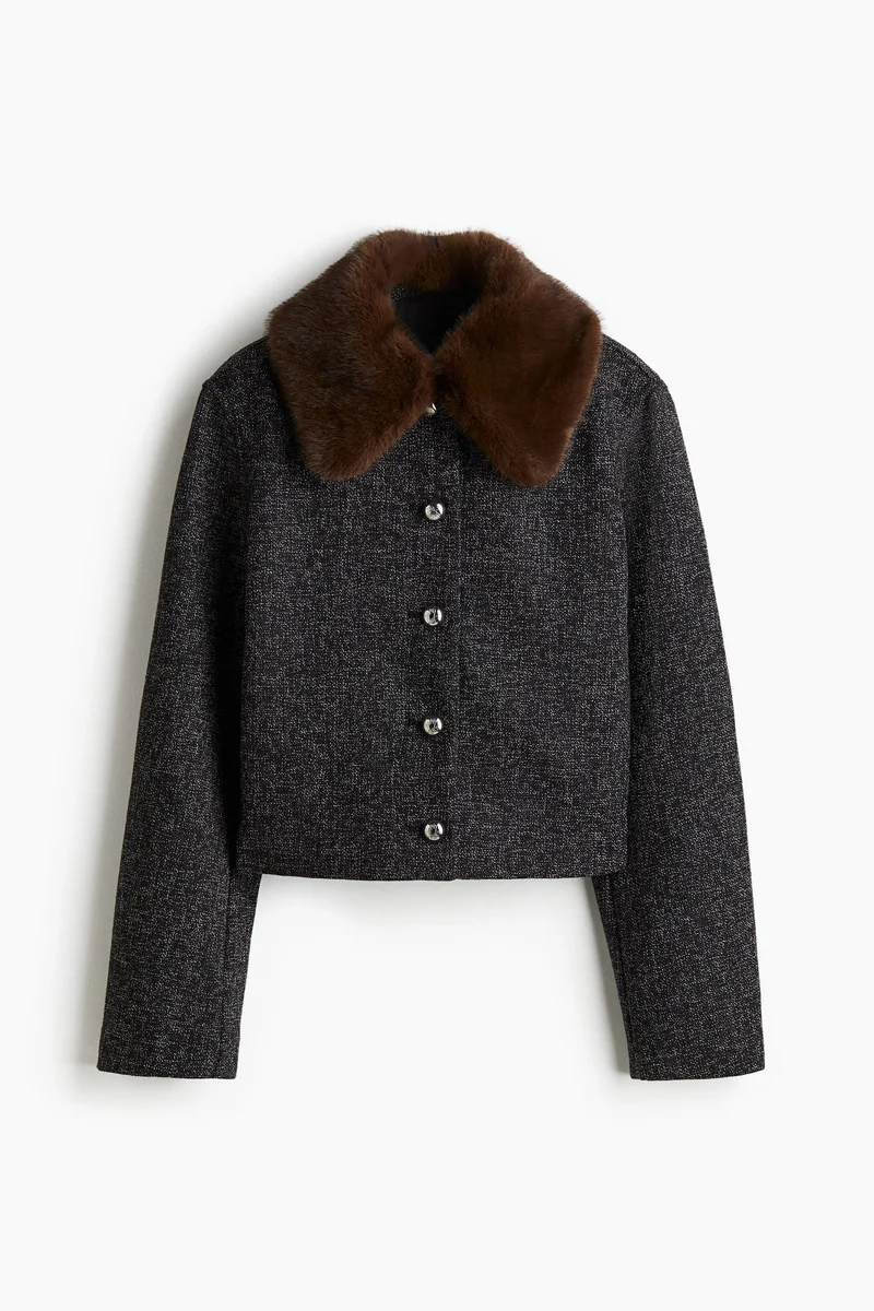 H&M Collared bouclé jacket