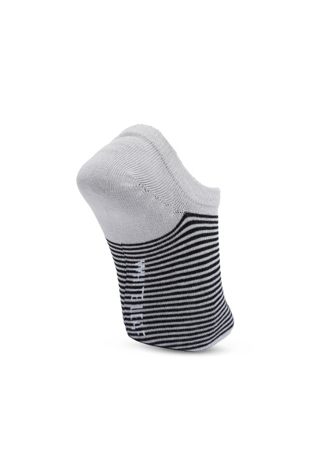 White Leaf 3 Pairs Mens No Show Socks - Cotton Non-Slip Loafer Sock - Free Size - Image 5