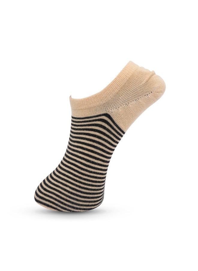 White Leaf 3 Pairs Mens No Show Socks - Cotton Non-Slip Loafer Sock - Free Size - Image 2