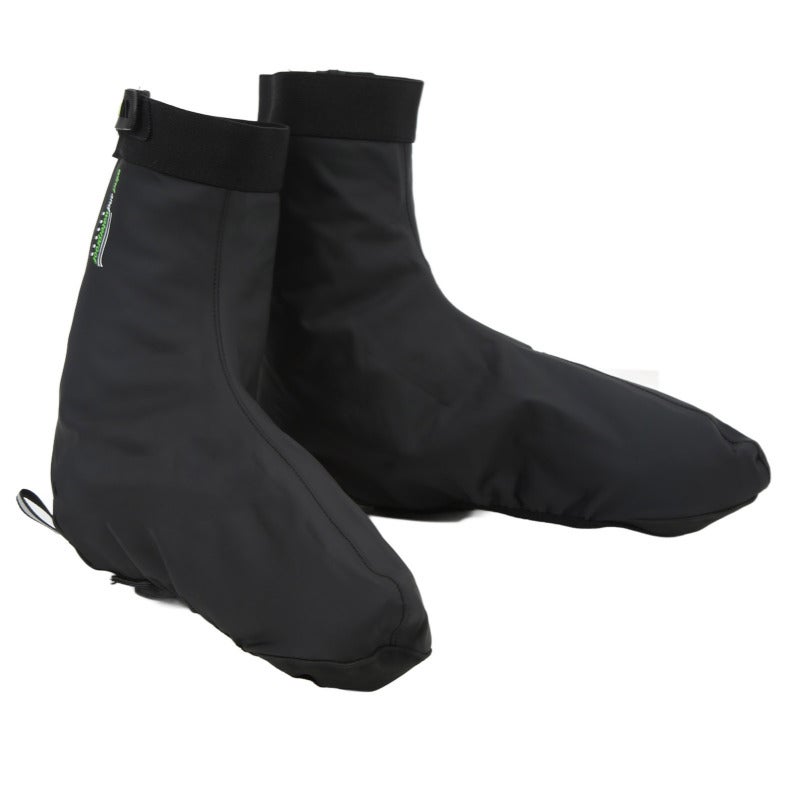 Giyo Cycling Shoe Covers: Waterproof PU Material, Warm Fleece Lining - Reflective Heel Design, Windproof Thermal Bike Overshoes for Cold Weather Outdoor Riding - Image 1
