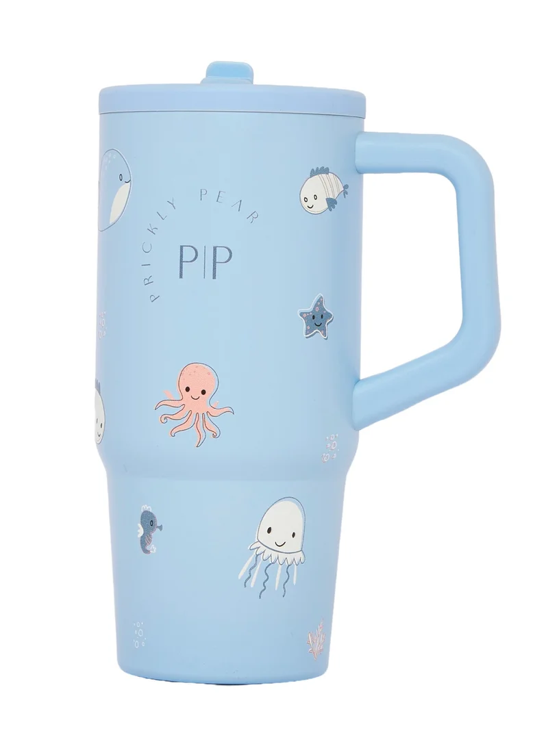 بريكلي بير زجاجة مياه من الفولاذ المقاوم للصدأ سعة 20 أونصة - تصميم مستوحى من عالم البحار