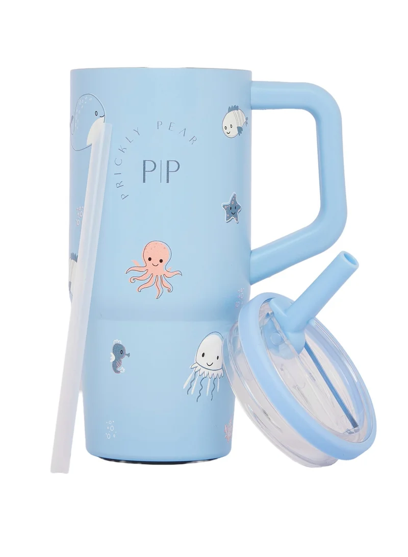 بريكلي بير زجاجة مياه من الفولاذ المقاوم للصدأ سعة 20 أونصة - تصميم مستوحى من عالم البحار