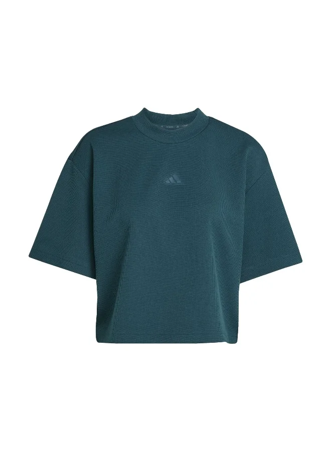 Adidas Adidas Motion  T-Shirt Green T-Shirt (Short Sleeve) T-Shirts For Women