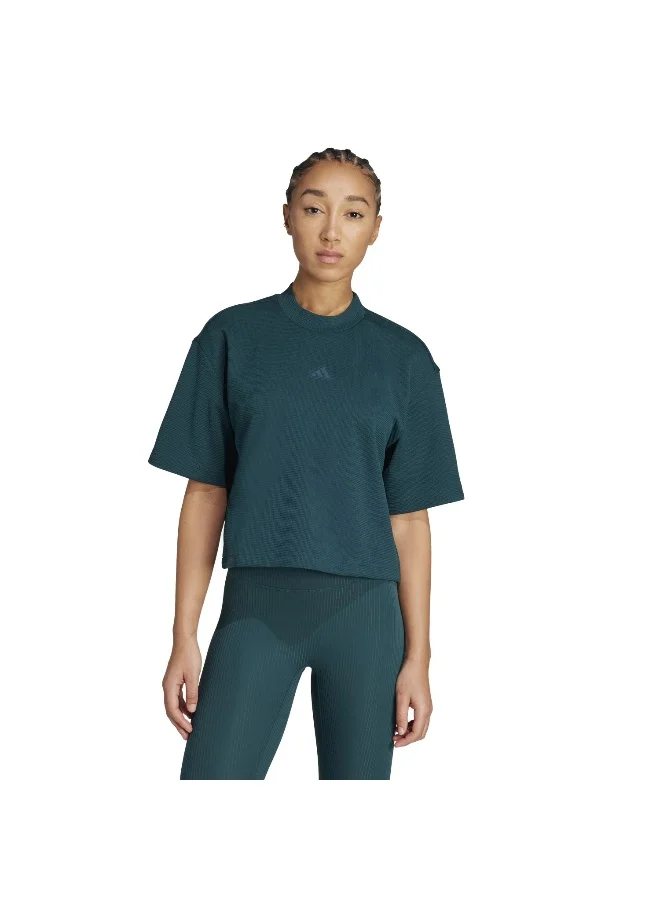 Adidas Adidas Motion  T-Shirt Green T-Shirt (Short Sleeve) T-Shirts For Women