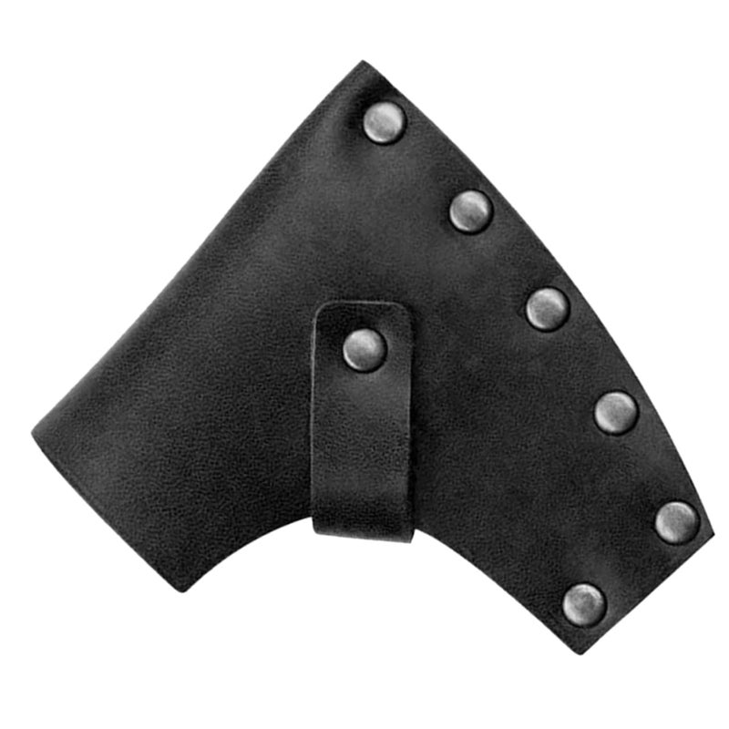 Leather Hatchet Cover Sleeve Portable Protector for Camping Hiking Barbecue Outdoor Activities - Image 2