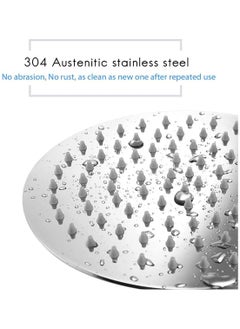 Excefore Rain Shower Head, 8 Inch Round High Pressure Showerhead, Ultra-Thin Stainless Steel 304 High Flow Rainfall Shower Head with Shower Arm  - Image 3