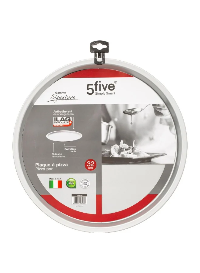 Five Simply Smart Signature Round Non-Stick Metal Pizza Pan Grey 32cm 146464
