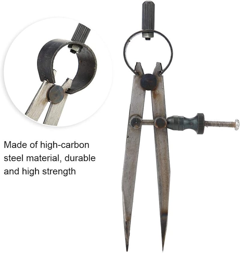 4 Inch Fine Point Divider with Tapered Legs for Jewelry Making and Marking - Image 4