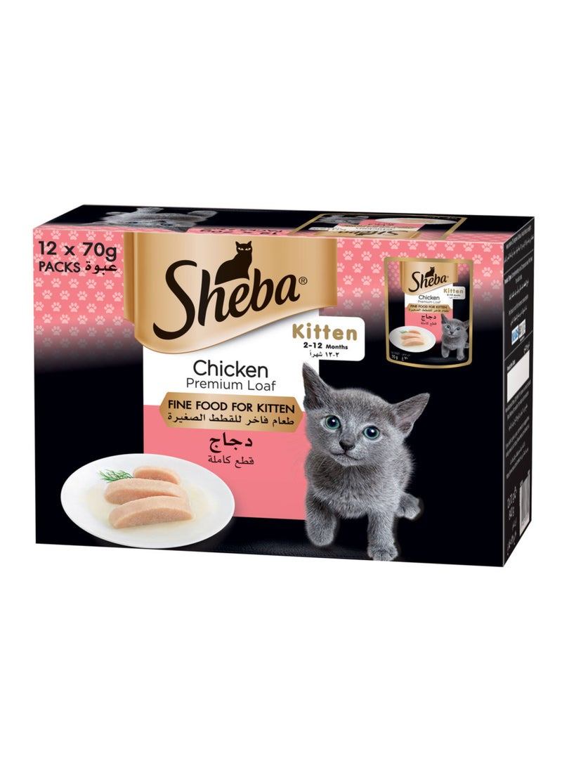 Sheba رغيف دجاج مميز طعام فاخر للقطط الصغيرة - Image 1
