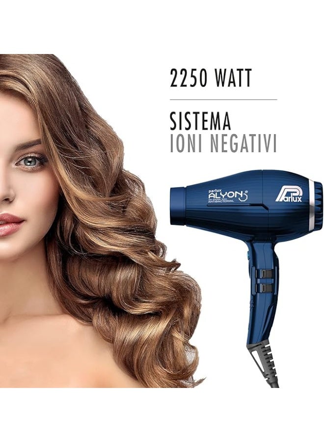 Parlux ALYON Hair Dryer Air Ionizer Tech [European Plug 220V] Blu Notte 1unit - Image 2