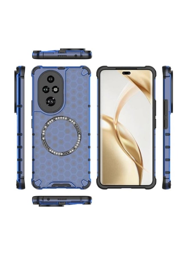 Case Compatible with Honor 200 Pro 【Honeycomb Shock Absorption】 【Compatible with Mag-safe】 【Precise Cutout】 Protective Cover PC Soft TPU Phone Cover for Honor 200 Pro  - Image 2