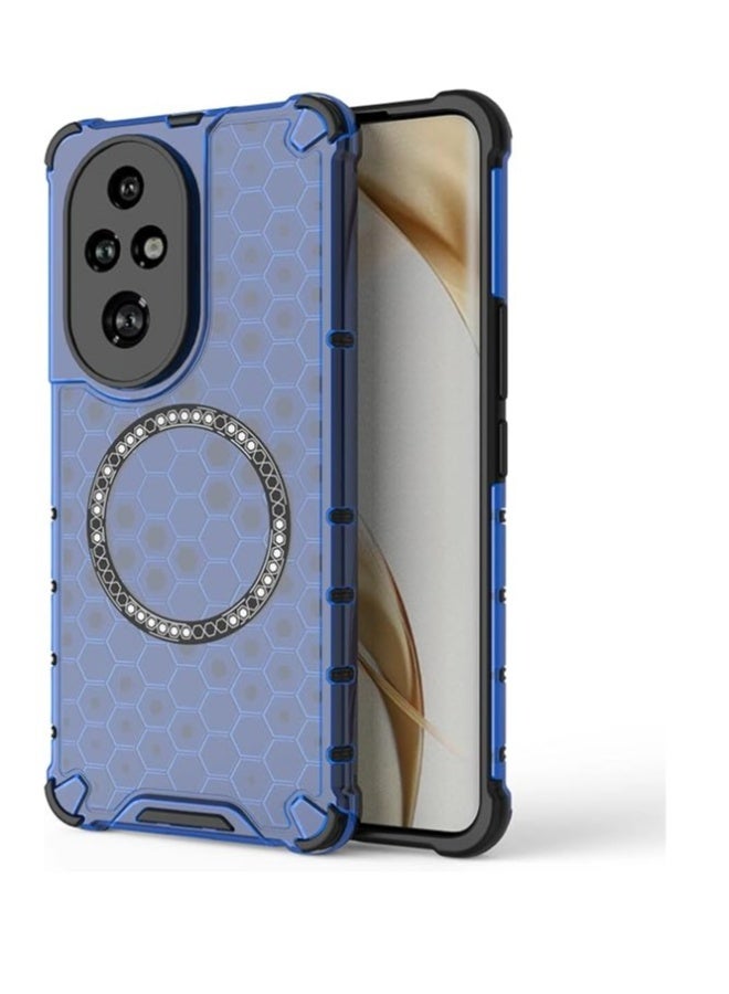 Case Compatible with Honor 200 Pro 【Honeycomb Shock Absorption】 【Compatible with Mag-safe】 【Precise Cutout】 Protective Cover PC Soft TPU Phone Cover for Honor 200 Pro  - Image 1
