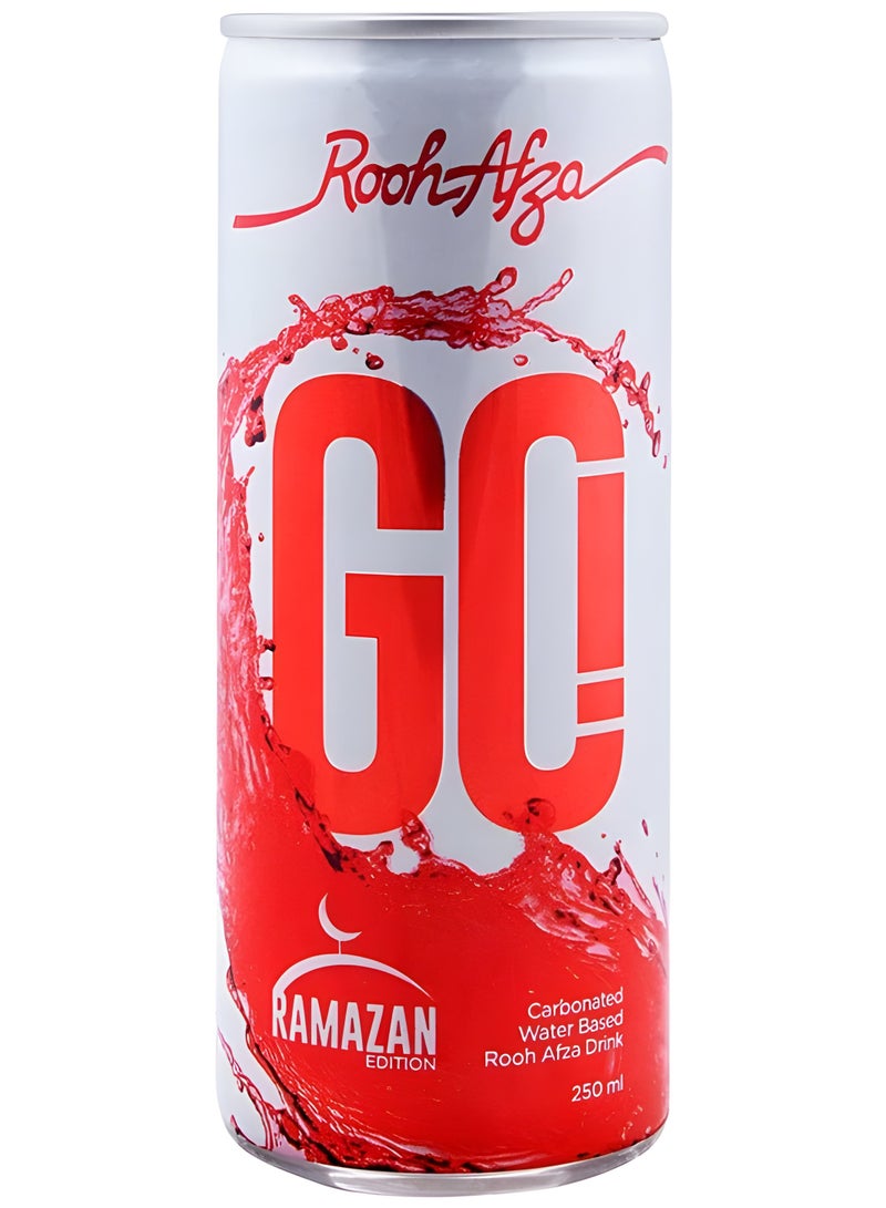 Hamdard Rooh Afza GO Carbonated Water Based Drink 250 ml (Pack of 4) - Image 2