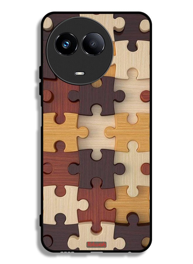 Tolwak Realme 11 5G Protective Case Cover Wooden Pattern - Image 1