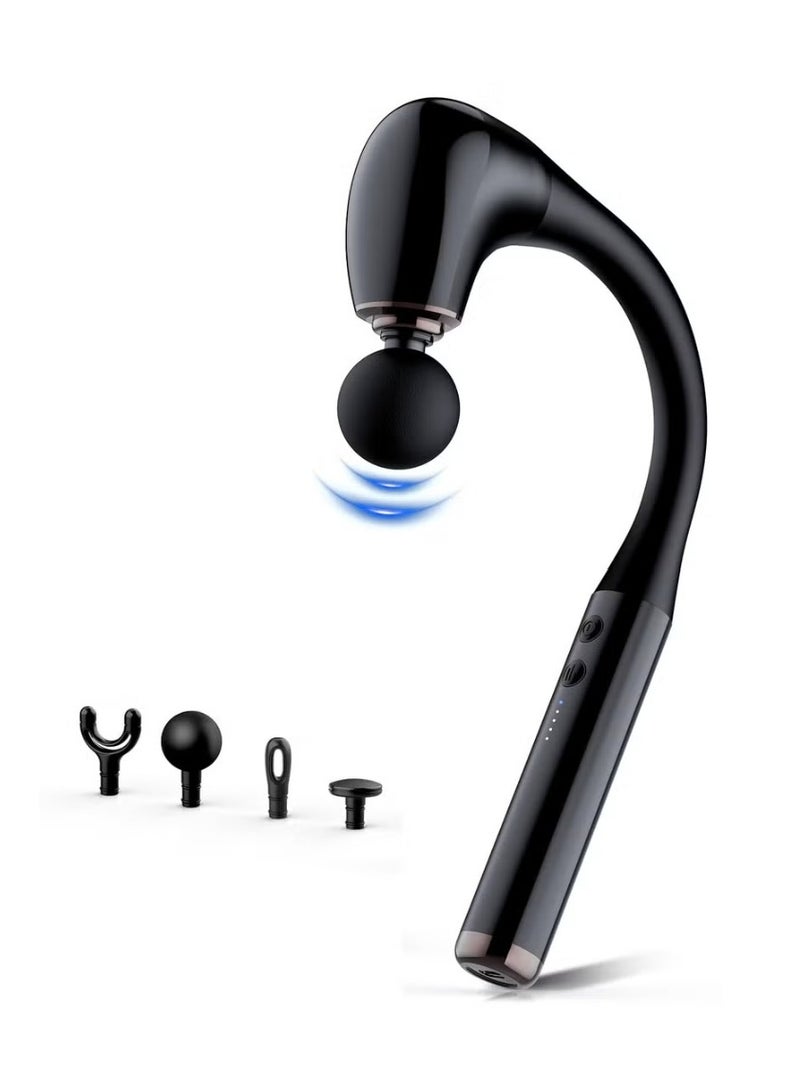 إيزي سو مسدس تدليك بمقبض ممتد، مدلك ظهر ثوري على شكل حرف U لتخفيف الألم، مطرقة تدليك الأنسجة العميقة للجسم للرقبة، الكتف، الساق، الوصول إلى كل عضلة بسهولة