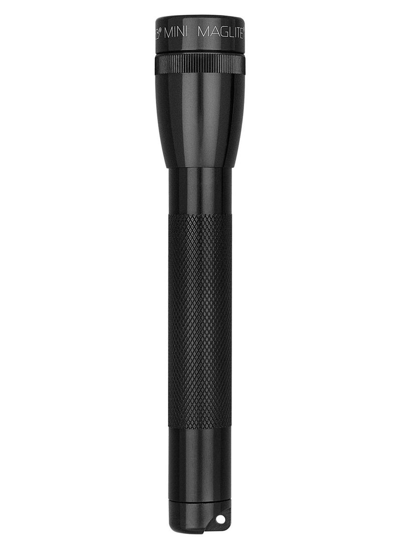 MAGLITE - Pack of Maglite Mag-Tac LED Flashlight Crowned Bezel 2-Cell & Mini Maglite Incan 2 Cell AA Black, Holster Combo Pack - Image 1