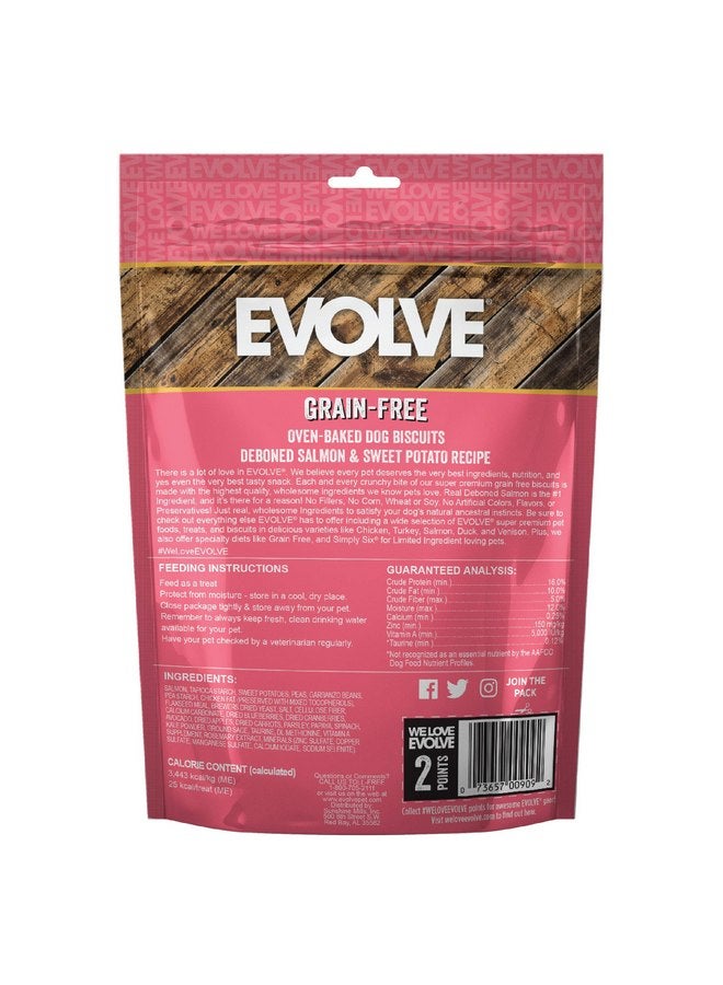 Evolve Pet Food Grain Free Deboned Salmon and Chickpea Dog Biscuits 12 Ounce (Pack of 1) - Image 2