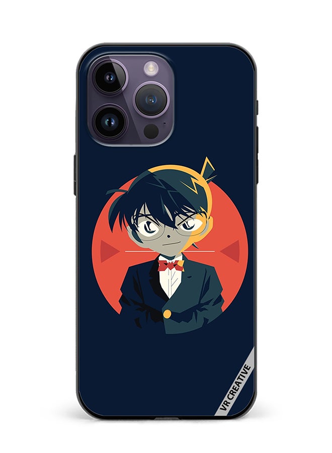 VR CREATIVE Protective Case Cover For Apple iPhone 16 Pro Max Detective Conan Character Design Multicolour