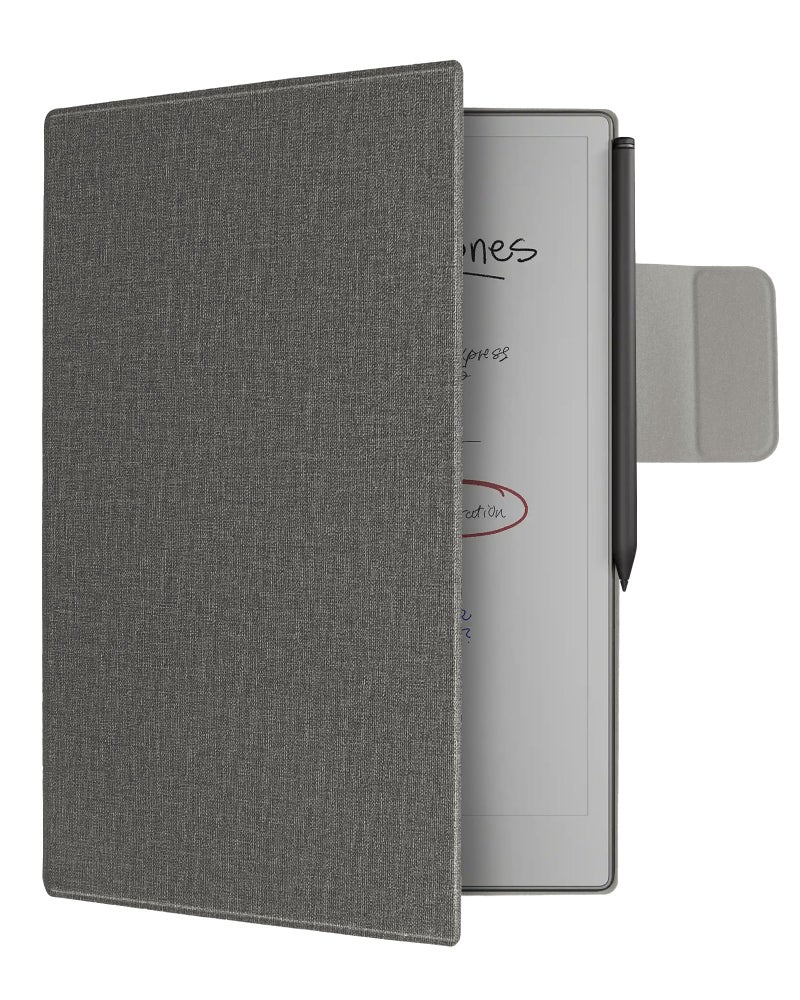 WALNEW Case for Remarkable Paper Pro,Magnetic Slim Book Folio Cover with Pen Clasp, Auto Sleep/Wake Protective Cover for Remarkable Paper Pro 11.8" (2024 Released),Gray - Image 1