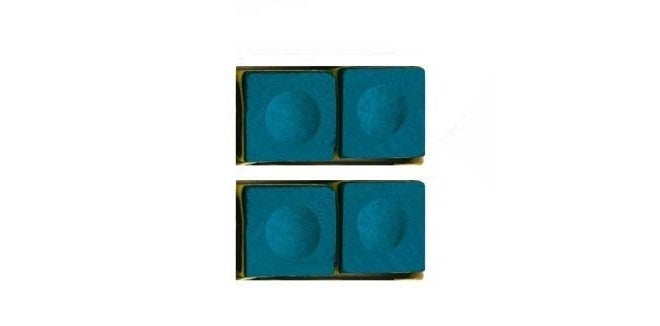 JBB Combo of Billiard Cue Tip Blue in 9mm Size (10 Pcs) and Snooker Pool Chalk Blue (4 Pcs) - Image 3