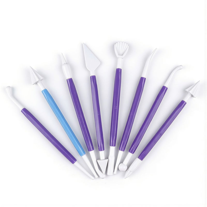 Multi Purpose 8 Pcs Fondant Clay Tools Carving Soap Candle Craft Kit - Image 3