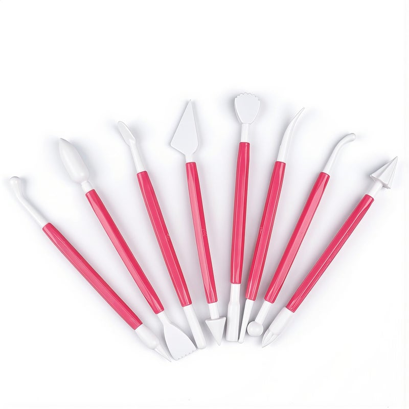 Multi Purpose 8 Pcs Fondant Clay Tools Carving Soap Candle Craft Kit - Image 2