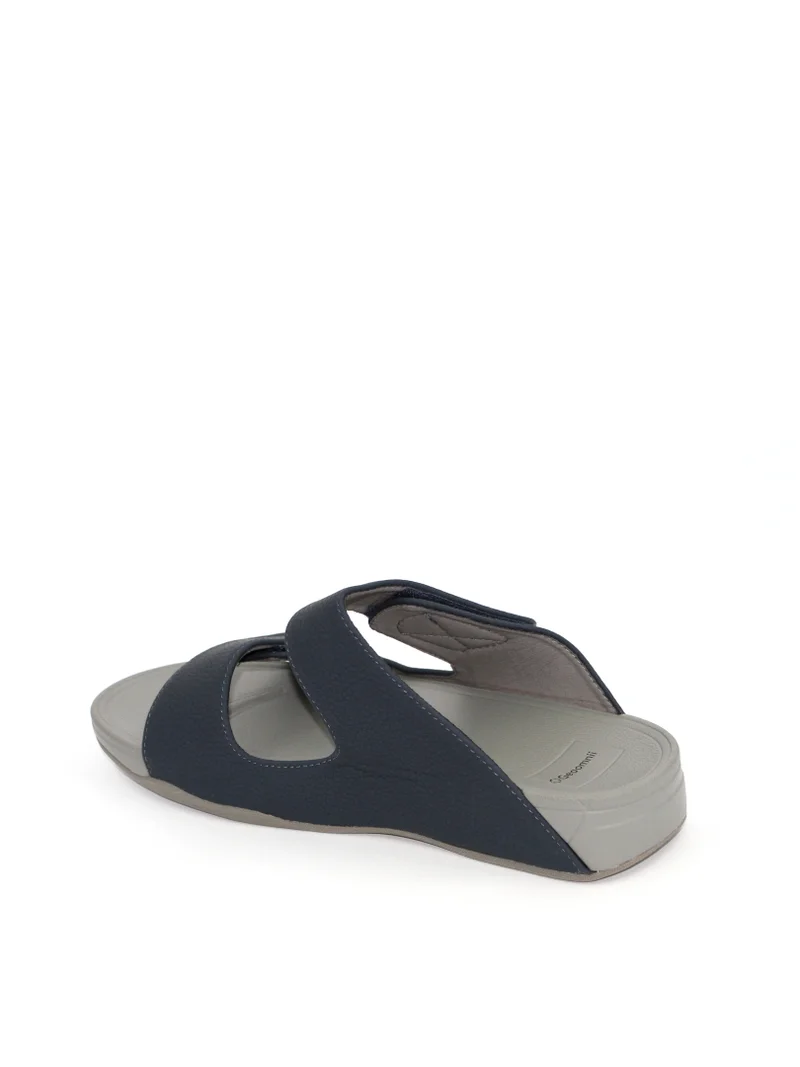 Geoomnii Odalis1 Traditional Arabic Sandals for Boys – Comfortable Slip-On Style for Everyday Wear -Navy