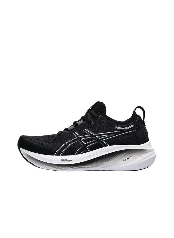 Onitsuka Tiger Men and Women Gel-Nimbus 26 Outdoor Running Sneakers Black/White - Image 1