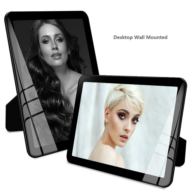 Bluesun Black 5x7 Picture Frames 3 Packs Real Glass frames  can be Horizontal and Vertical  Matted for wall and tabletop Decor (5x7 3 Pack  Black) - Image 2
