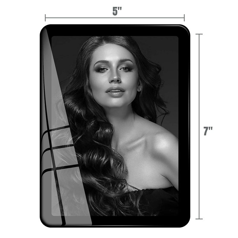 Bluesun Black 5x7 Picture Frames 3 Packs Real Glass frames  can be Horizontal and Vertical  Matted for wall and tabletop Decor (5x7 3 Pack  Black) - Image 3