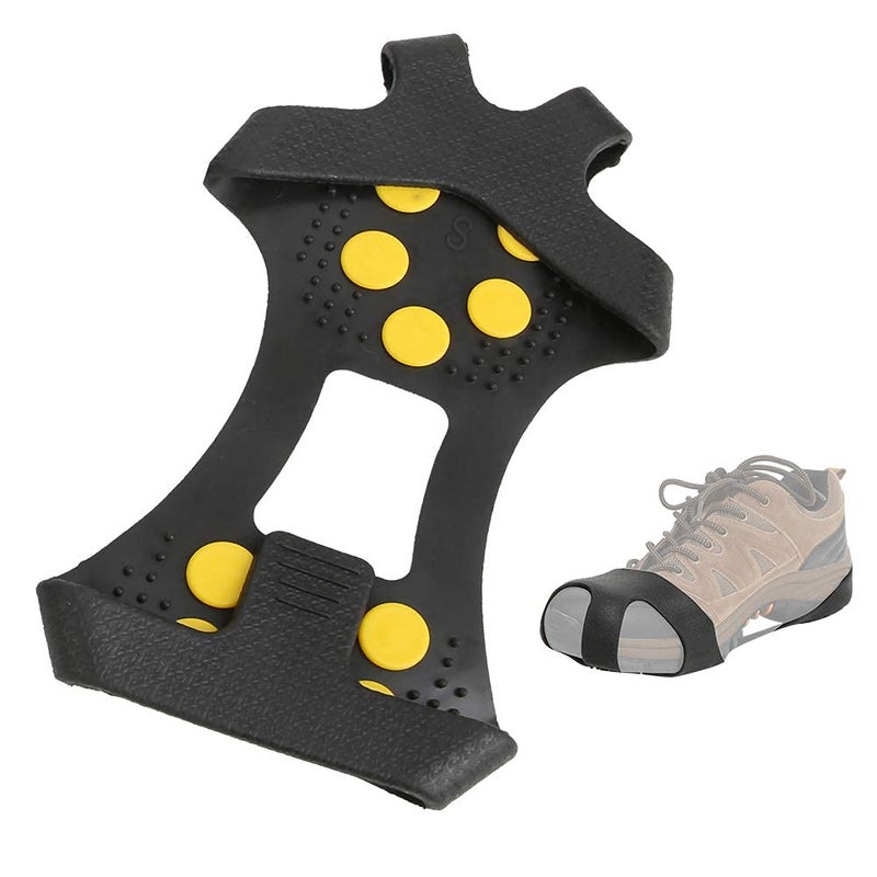 Linist Spikes Crampons, Ice Cleats for Shoes & Boots | Stainless Steel Anti-Slip Grippers | Upgraded Ice Traction Cleats for Hiking, Walking, Climbing, Fishing Portable Snow Shoe Grips (L-39 to 46) - Image 4